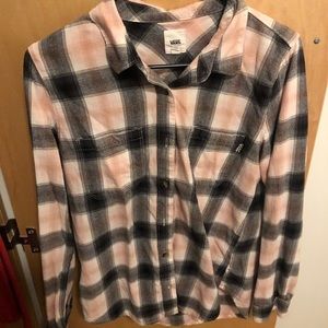 Pink and Black Vans Flannel